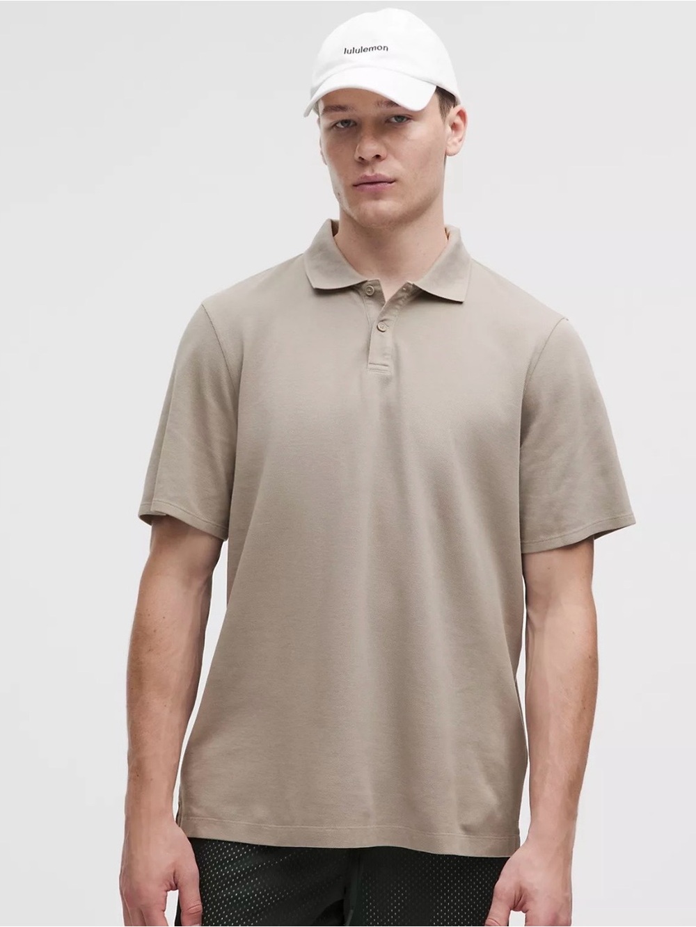 lululemon athletica Men's Polo Shirt in Beige